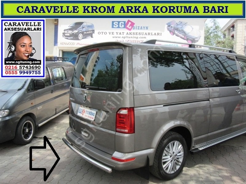 CARAVELLE ARKA KORUMA BARI KROM CARAVELLE AKSESUARLARI