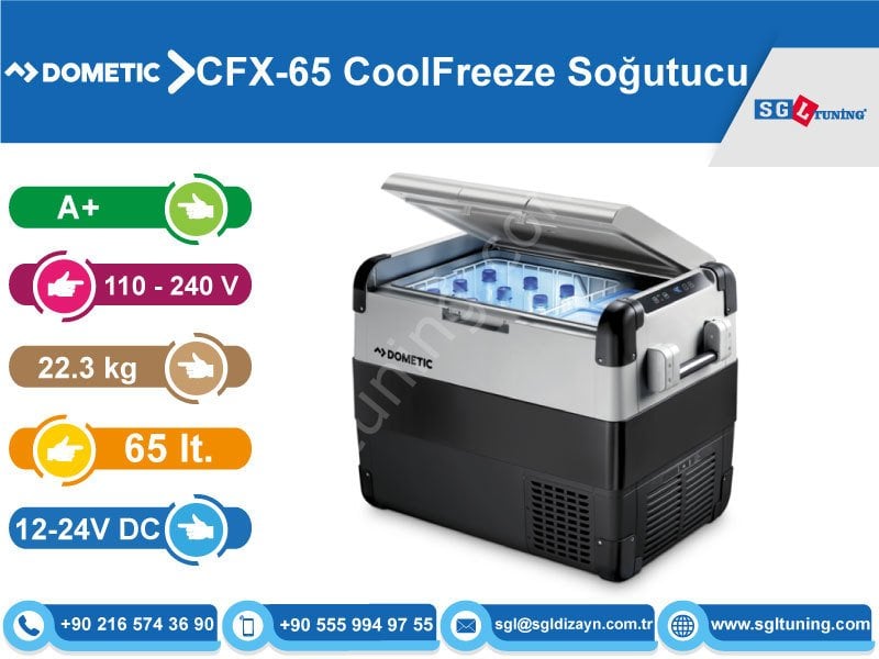 Dometic & Waeco CFX-65 CoolFreeze 65 lt. Kompresörlü Soğutucu