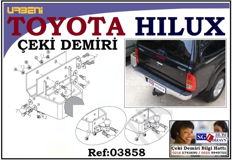 TOYOTA HİLUX ÇEKİ DEMİRİ (04/2009-...)
