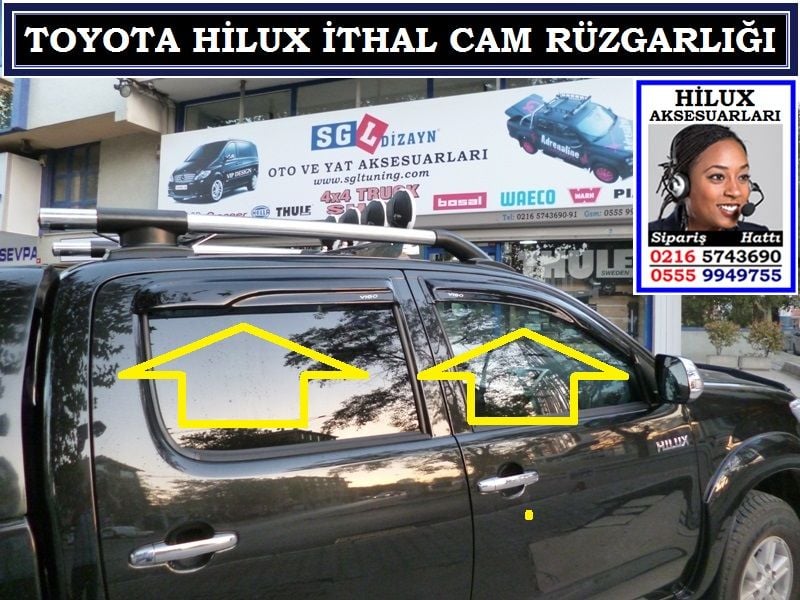 TOYOTA HİLUX CAM RÜZGARLIĞI HİLUX AKSESUARLARI