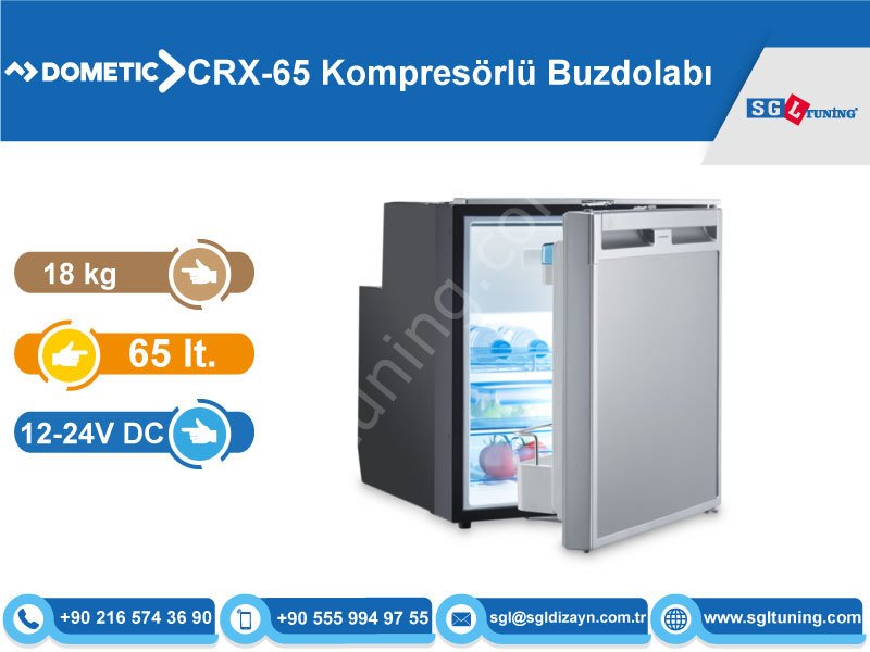 Dometic & Waeco CRX-65 Kompresörlü Buzdolabı
