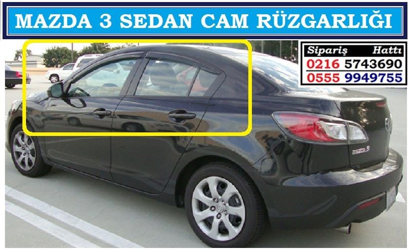 SGL05 MAZDA 3 SEDAN CAM RÜZGARLIĞI MAZDA 3 AKSESUARLARI