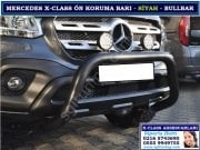 X-CLASS ÖN KORUMA BARI SİYAH BULL BAR MERCEDES X-CLASS AKSESUARLARI