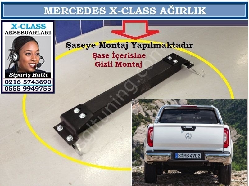 X-CLASS AĞIRLIK ŞASE İÇERİSİNE GİZLİ X-CLASS AKSESUARLARI