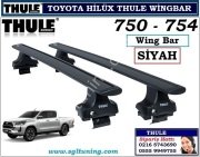 HİLÜX THULE ALÜMİNYUM SİYAH WİNG BARLI TAŞIYICI SİSTEM (711420-7105-5003) 750-754