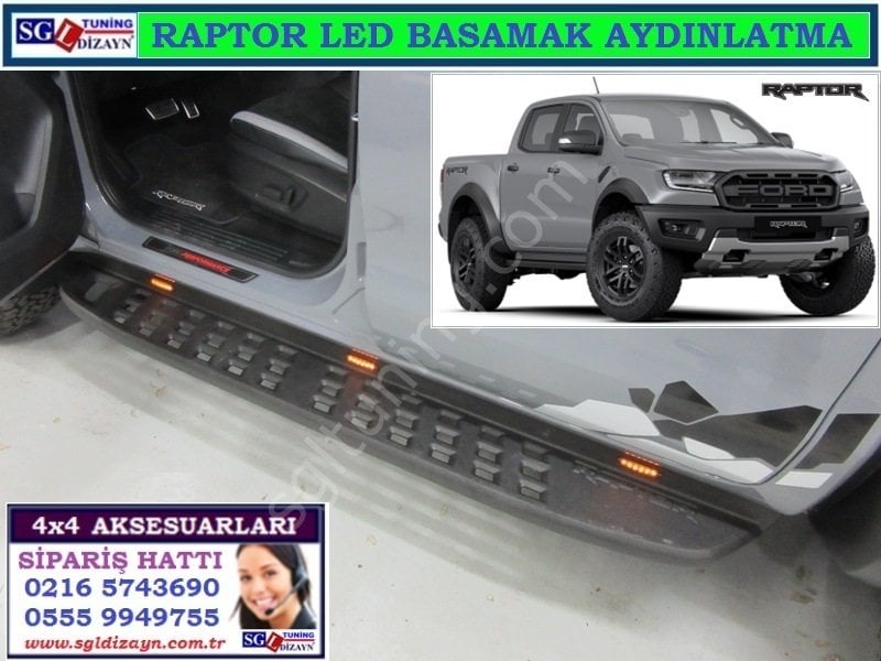 FORD RANGER RAPTOR BASAMAK LED AYDINLATMA SGLTUNİNG