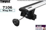 Thule Bitişik Raylı Araç Taşıyıcı Sistemi 753-(7106 ayak+wingbar+kit)