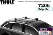 Thule Bitişik Raylı Araç Taşıyıcı Sistemi (7206 ayak+edge bar+kit)