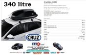 CRUZ PORTBAGAJ 340 LİTRE SİYAH BOX