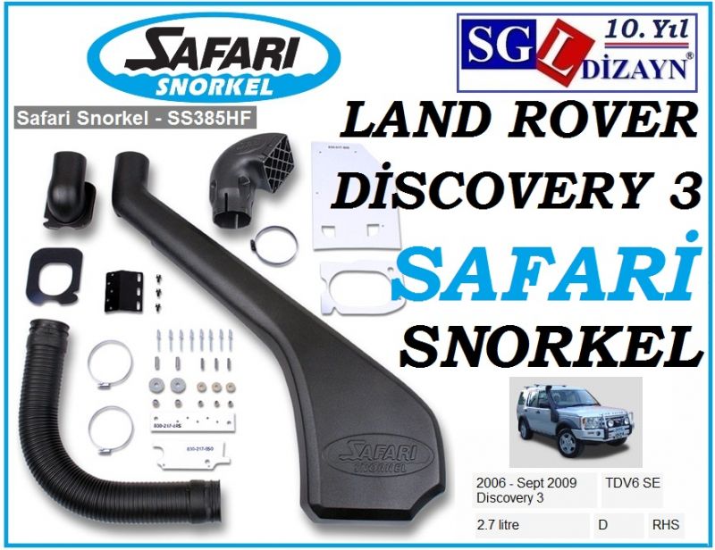 DİSCOVERY 3 SAFARİ SNORKEL SS385HF