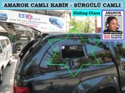 AMAROK CAMLI KABİN SÜRGÜLÜ CAMLI AMAROK AKSESUARLARI