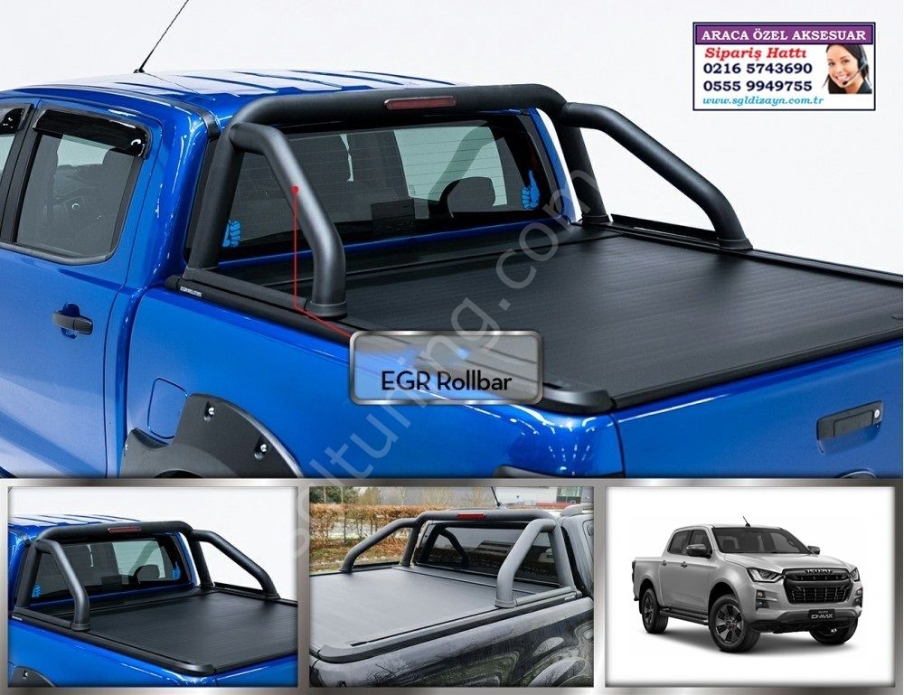 YENİ D-MAX EGR ROLLBAR ISUZU D-MAX AKSESUARLARI
