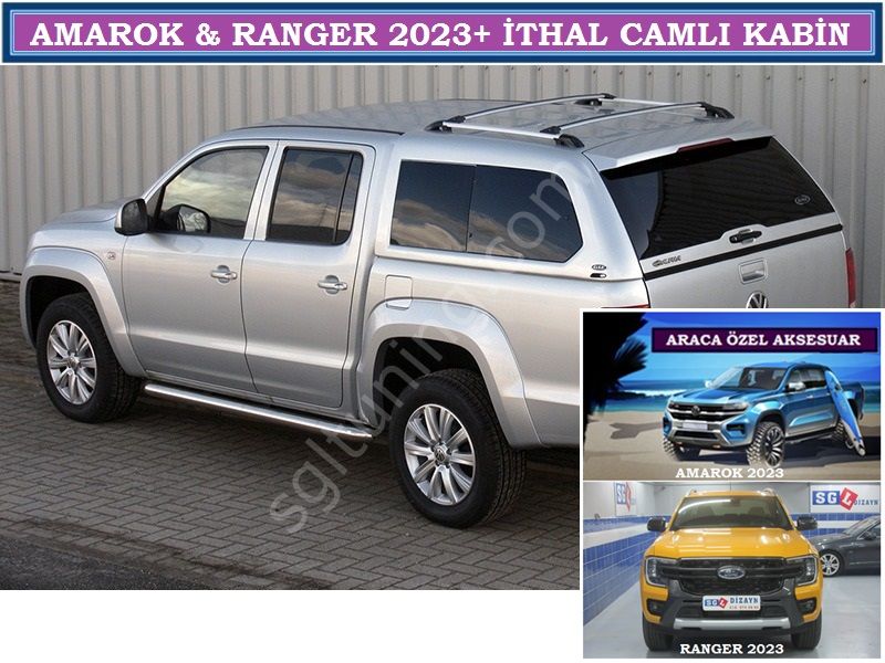 YENİ AMAROK 2023+ İTHAL CAMLI KABİN ALPHA AMAROK 2023+ AKSESUARLARI