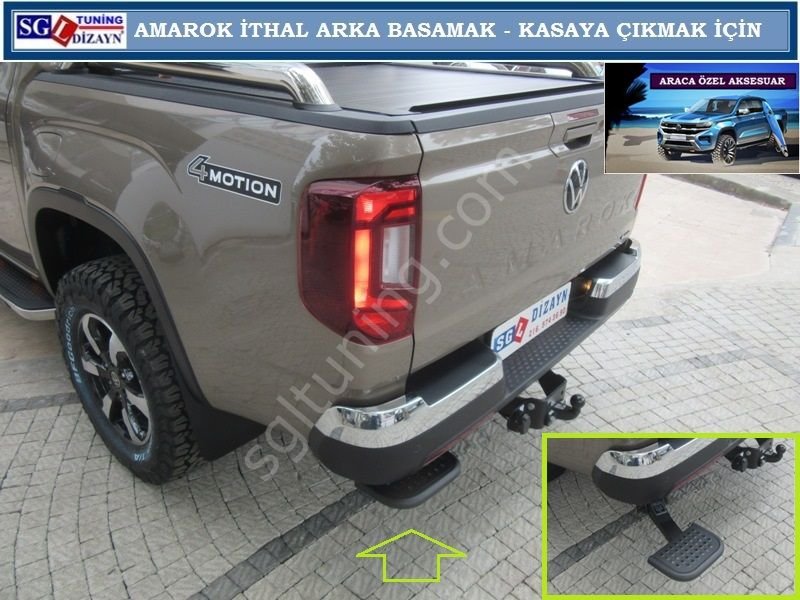 AMAROK 2023+ T-STEP ARKA KASA BASAMAK AMAROK 2023+ OFF-ROAD AKSESUARLARI