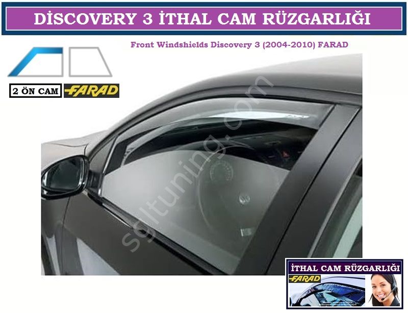 Land Rover Discovery 3 2004-2010 2 Ön Cam FARAD CAM RÜZGARLIĞI