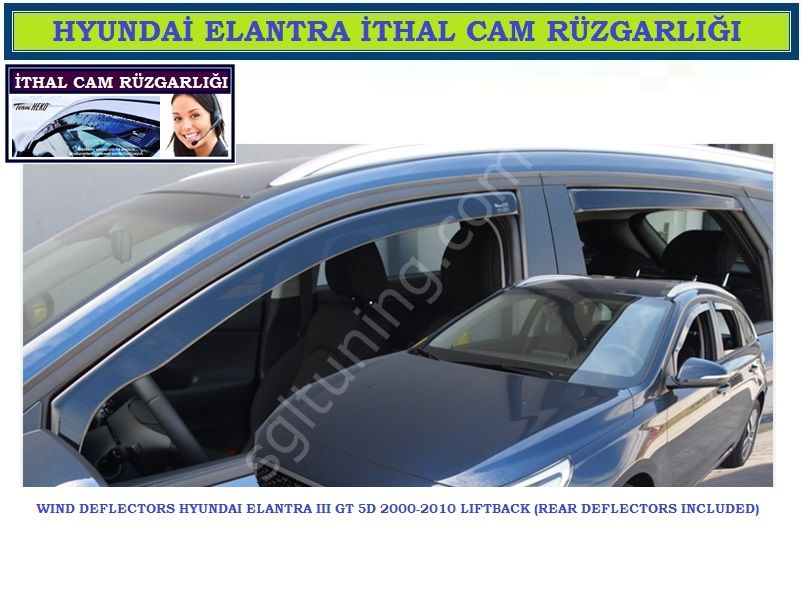 HYUNDAI ELANTRA 2000-2010 ÖZEL CAM RÜZGARLIĞI - KAMPANYA ÜRÜNÜ HEKO