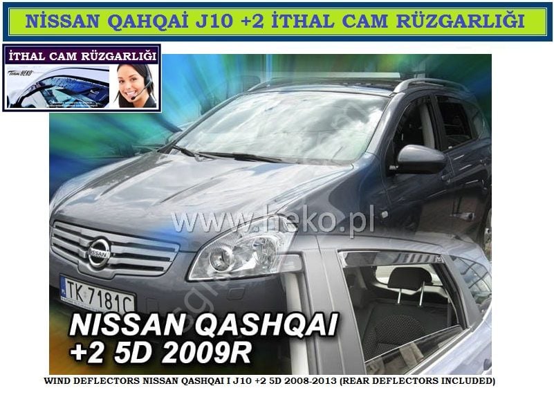 NİSSAN QASHQAİ J10 +2 2008-2013 ÖZEL CAM RÜZGARLIĞI KAMPANYALI HEKO