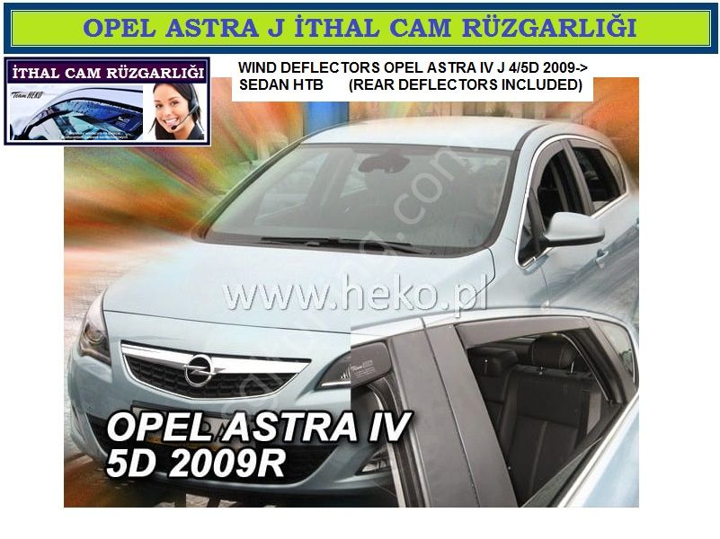 OPEL ASTRA J 2009- ÖZEL CAM RÜZGARLIĞI - KAMPANYA ÜRÜNÜ HEKO