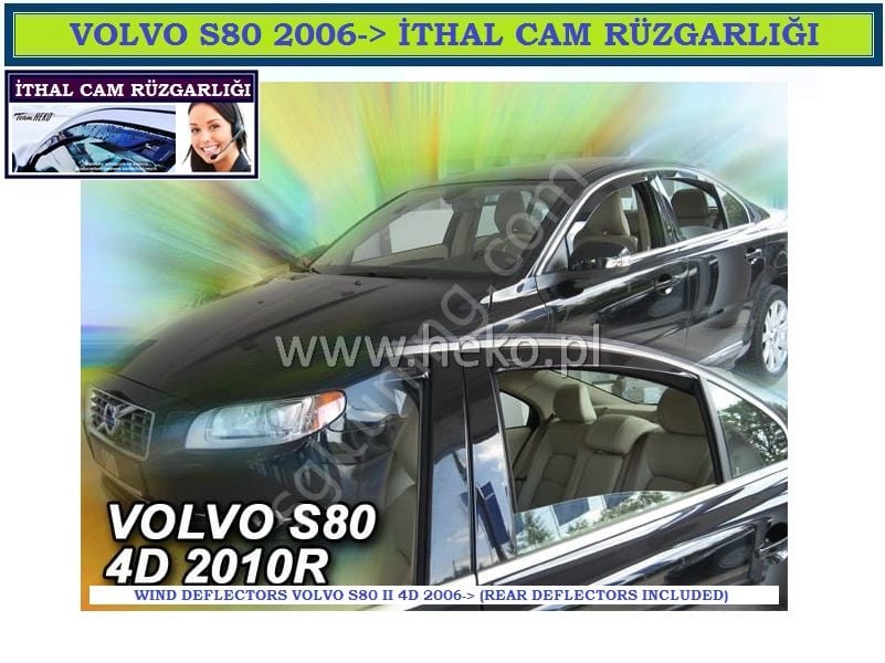 VOLVO S80 II 2006- ÖZEL CAM RÜZGARLIĞI - KAMPANYA ÜRÜNÜ HEKO
