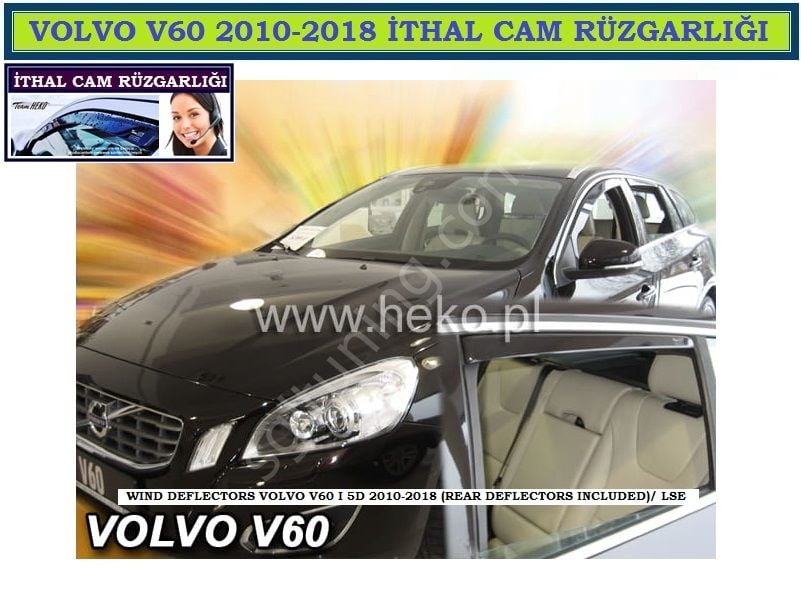 VOLVO V60 2010-2018 ÖZEL CAM RÜZGARLIĞI - KAMPANYA ÜRÜNÜ HEKO