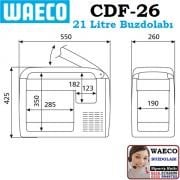 Oto Buzdolabı CDF-26 Waeco CoolFreeze Soğutucu CDF-26 (Kompresörlü)