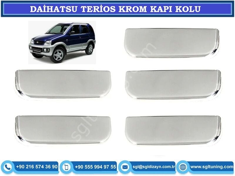 DAİHATSU TERİOS KROM KAPI KOLLARI 1998-2005 TERİOS AKSESUARLARI