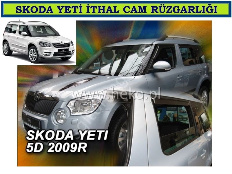 SKODA YETİ ÖZEL CAM RÜZGARLIĞI SKODA YETİ AKSESUARLARI HEKO