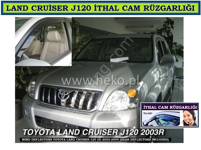 TOYOTA LAND CRUISER J120 2003-2009 ÖZEL CAM RÜZGARLIĞI HEKO